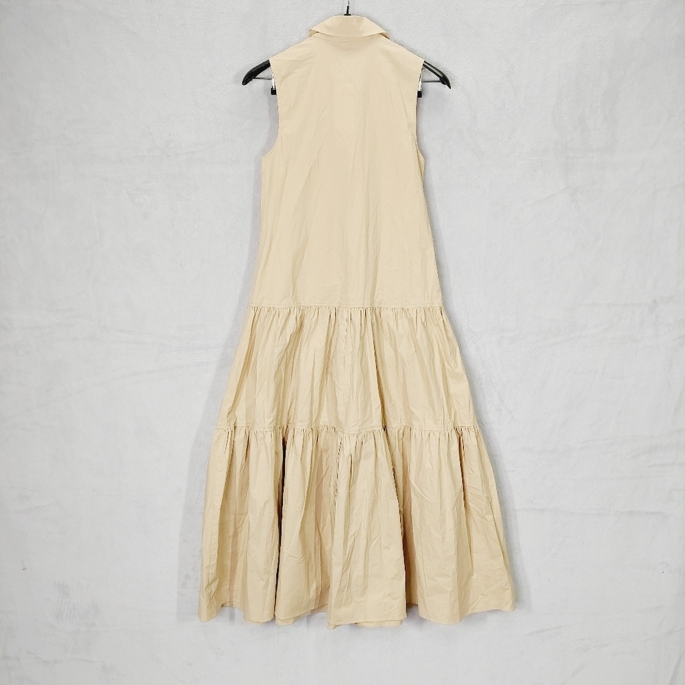 New Derek Lam 10 Crosby Tami Mixed Media Cotton Shirtdress P6967 - Picture 5 of 10